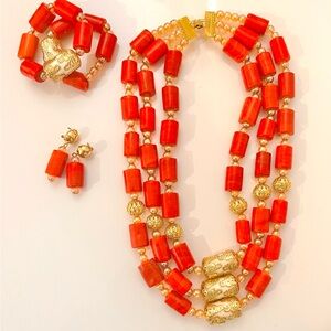 African Authentic Coral Beads !